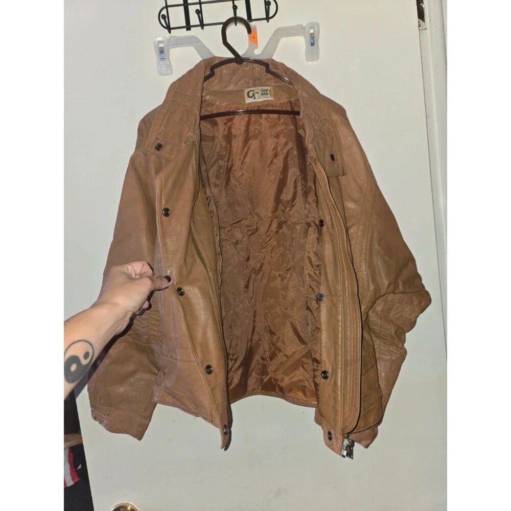 Vintage 80s G-III Leather Bomber Jacketl